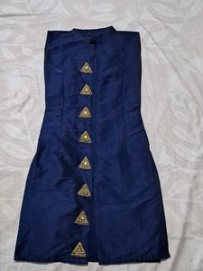 Blue Embellished Kurta