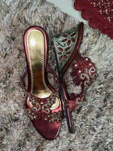 Embellished Red Heels