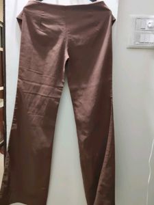 Brown Wide Leg Trousers