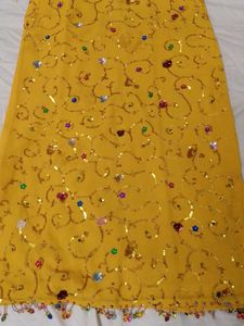 Stunning Yellow Embellished One Piece Gown