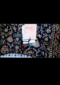 Blue Floral Print Kurta with Pants Set