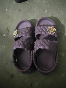 Cute Purple Flower Sandals