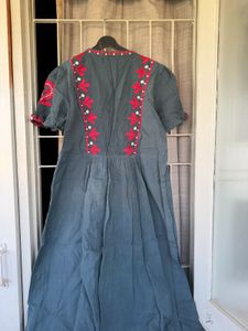 Embroidered Boho Maxi Dress