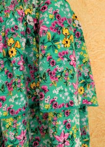 Floral Ruffle Skirt