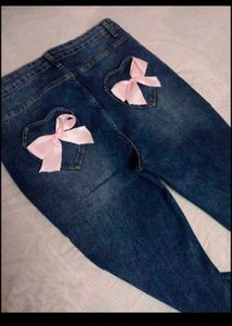 SHEIN BRAND Boot Cut Blue Denim Jeans