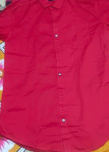 Five Star Red Button-Down Shirt