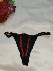 Black & Red G-string Panty