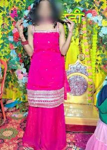 Pink Embroidered Kurta Set