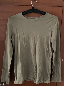 Olive Green Long Sleeve T-Shirt