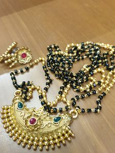 Brand New Unused Traditional Gold Mangalsutra Set