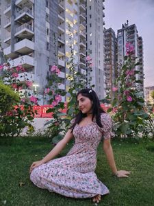 Floral Print Midi Dress