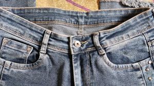 Stylish Blue Flared Jeans