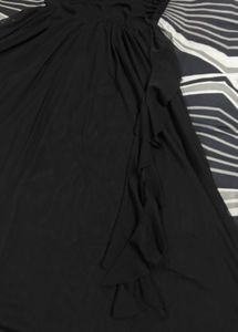 Elegant Black Halter Neck Dress
