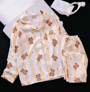 Cute Teddy Bear Pajama Set
