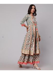 Elegant Kurta Set &amp; Dupatta wine color available