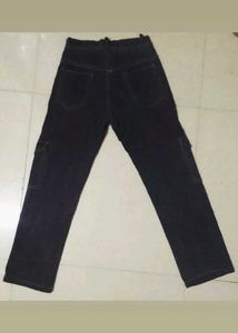 Men's Black Cargo Jeans