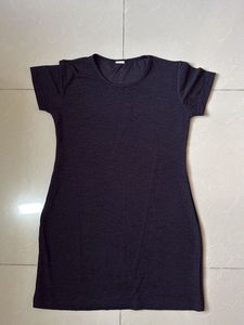 Classic Black T-Shirt Dress