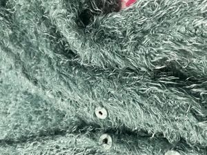 Cozy Blue Fuzzy Knit Cardigan