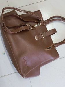 Stylish Brown Leather Bag 👜