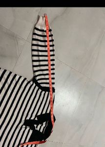 UnisexKorean Striped Collared Long polo