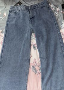 Wide Leg Denim Jeans