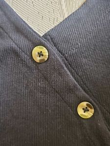 Black Cami Top with Buttons