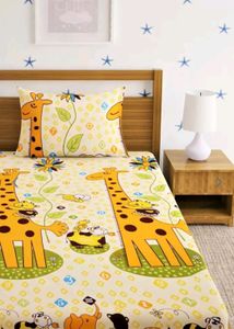 Home Sizzler Brand Single Bedsheet With 1 P Cover