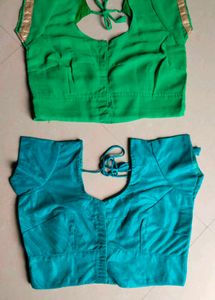 combo of 2 unused blouses l Green & Teal