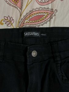 SASSAS black denim jeans