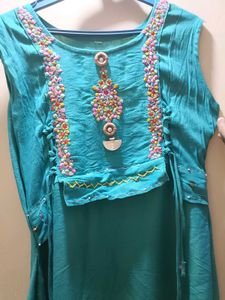 Blue Kurta Gown ✅💯