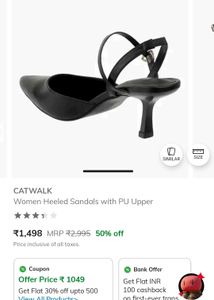 Chic Black Heeled Sandals