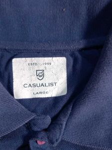 Stylish Blue Polo T-Shirt