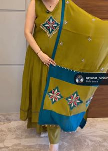Green Kurta Set with Dupatta