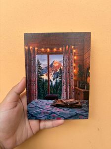 Wooden Art Print Magnet