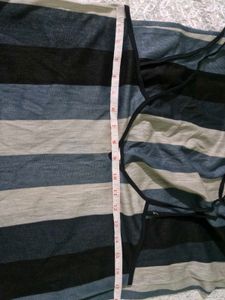 Striped Midi Slip Dress
