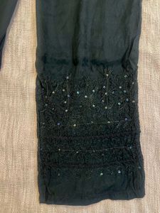 Embroidered Palazzo Pants Set