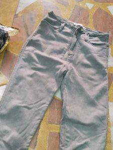 Stylish Grey High Waist Jeans