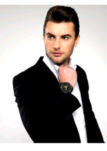 Stylish Black Chronograph Watch