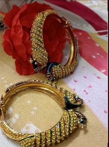 Stunning Peacock Bangle Set
