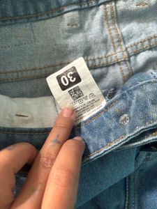 Light Wash Denim Shorts
