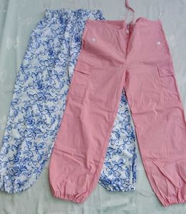 combo of 2 Parachute Cargo pants