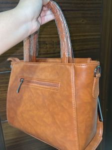 Elegant Faux Leather Handbag