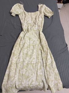 Floral Print Square Neck Dress