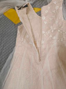 Elegant Cream Ethnic Gown