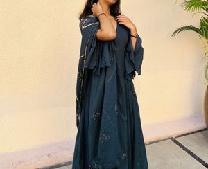 Its a beautiful anarkali type bell sleeve article