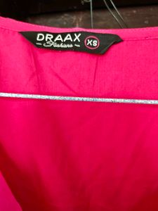 Vibrant Pink Ruffle Blouse