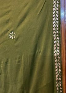 FREE DUPATTA+ Yellow Button-Down Kurta