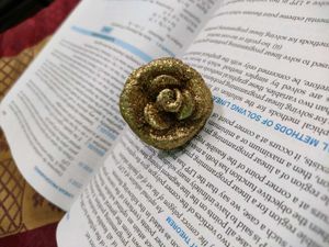 Golden Rose Hair Pin