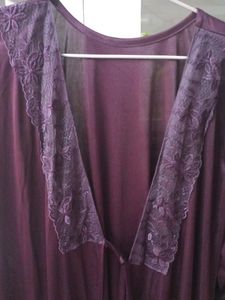 Beautiful Two Pieces Wine Colour Maxi