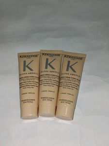 3 × Kerastase Gloss Absolu Hair Mask Trio
